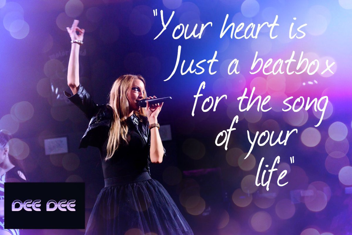 "Your heart is just a beatbox for the song of your life" 💞

#Qotd #DeeDee #Artist #trancefamily 
 📷Picture Credits : @BkToTheAnthems