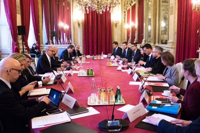 DeputyPMIanBorg's tweet photo. w/ @harlemdesir @sandrogozi @MiRo_SPD @AnnLinde @mmarques_se @yonnecpolet in #Paris @PES_PSE #Migration #Jobs #YouthGuarantee #SecureEU https://t.co/D7G4qpibXo