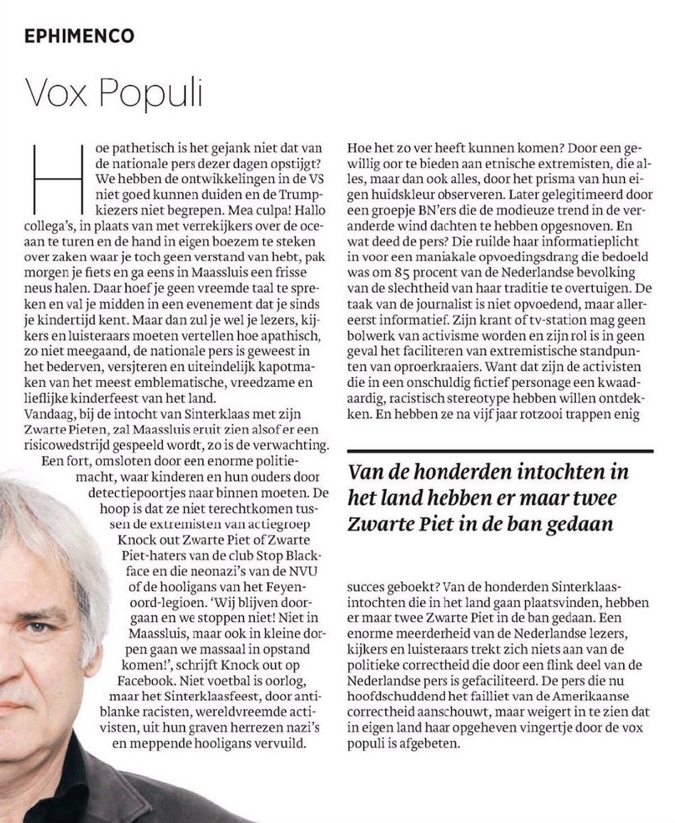 rinsjan's tweet photo. Hoe de media niet meer naar het volk luistert. Maar liever naar extremisten @BLIKOPENER333 #ZwartePiet #Trump https://t.co/m6XXpZEXA1