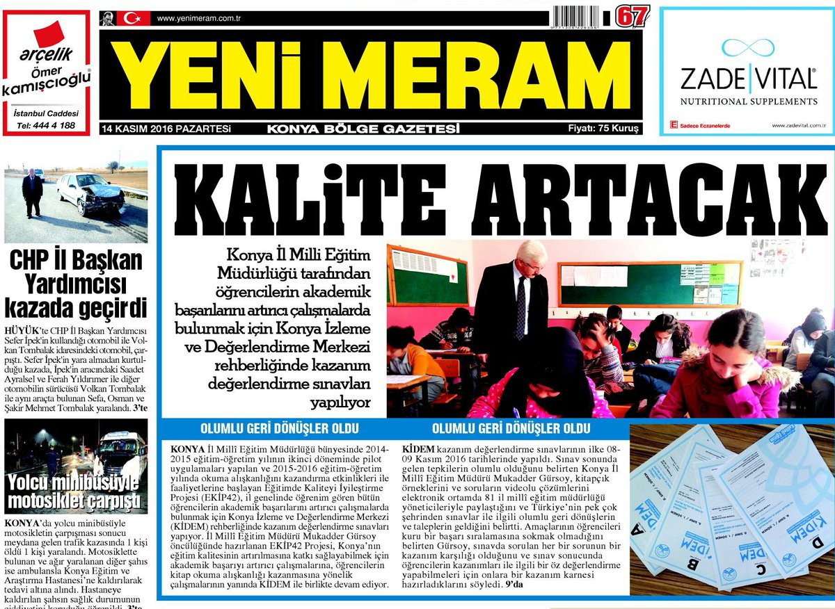konyailmemarge's tweet photo. Bugün Basında KİDEM https://t.co/zaReORW6qC