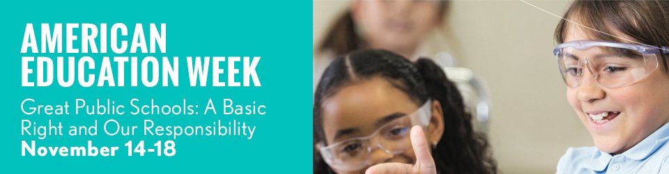 OhioEA's tweet photo. Happy #AmericanEducationWeek! How is your school celebrating #AEW2016? Send your pics to quesadad@ohea.org https://t.co/tvUvVXzf9g