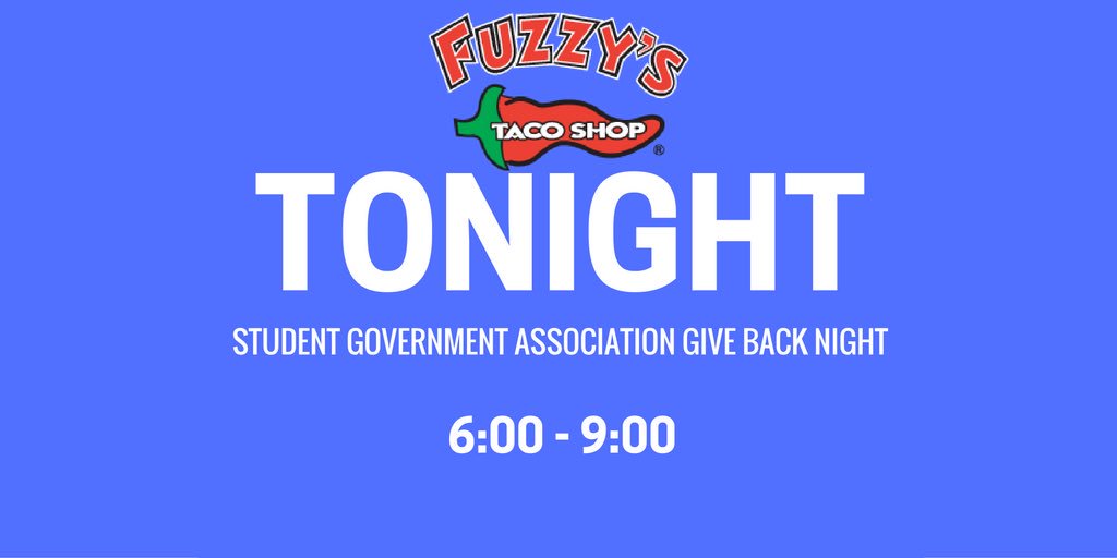 ttu_sga's tweet image. Chips, queso, tacos, nachos, burritos. 🌮🌯🌮🌯🌮 Are you hungry yet?? Stop by Fuzzy's tonight and mention SGA!!