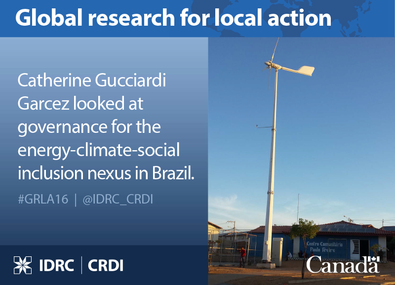 IDRC_CRDI's tweet photo. .@CgucciGarcez talks increasing energy efficiency in #Brazil 2016 #Research Awardees’ Conference on Dec. 1 https://t.co/9LoauqklWs #GRLA16 https://t.co/S4BvBaoupC