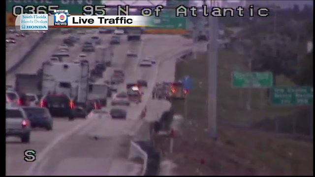 Car fire on I-95 SB at Atlantic Blvd #traffic https://t.co/mpqQwihWB8