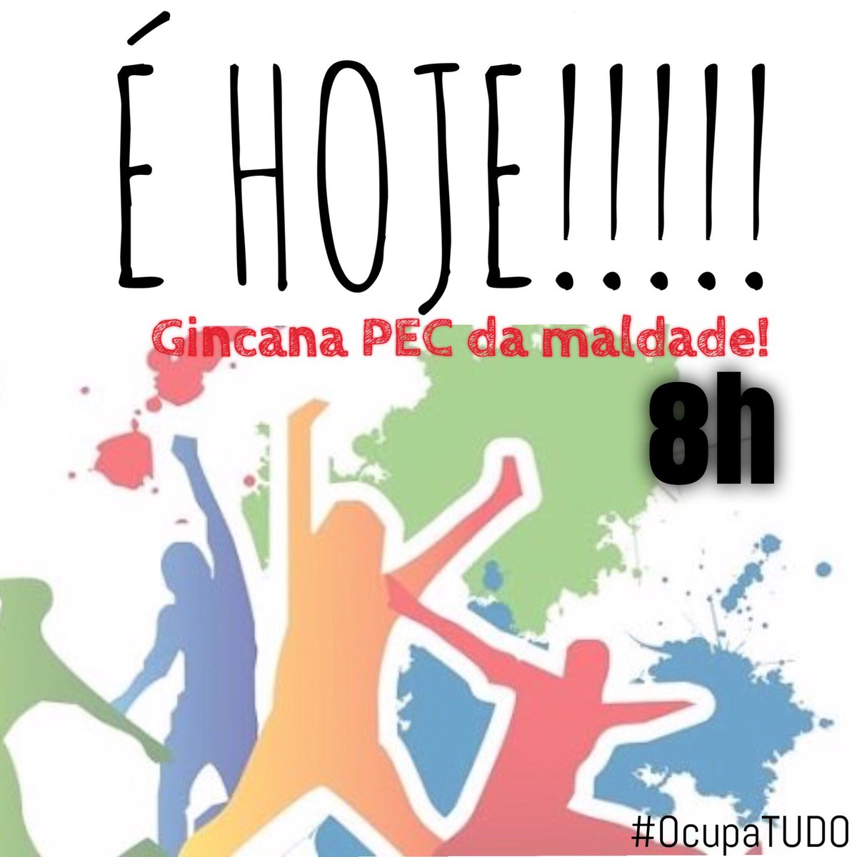OcupaIfbavca's tweet photo. Galerinha, a Gincana PEC da maldade já está rolando!! 
Não fique de fora! #OcupaTUDO https://t.co/36PeuztKPs