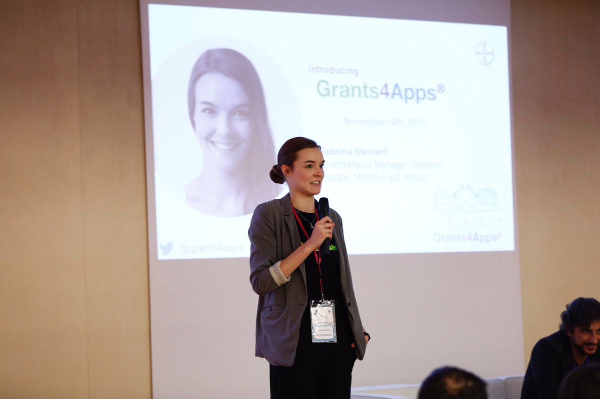 G4A_Italy's tweet photo. #G4AItaly guarda oltre: da Berlino @BinaSteinerd illustra l’Accelerator e le iniziative di #grants4apps global con le novità 2017 https://t.co/mRqbhqo4XC