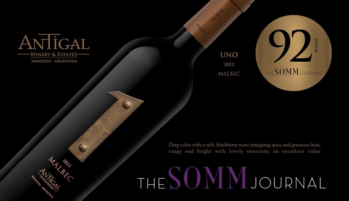 We are delighted to announce that our UNO 2013 Malbec received 92 points from The Somm Journal! <a href="/SommJ/">The SOMM Journal</a>