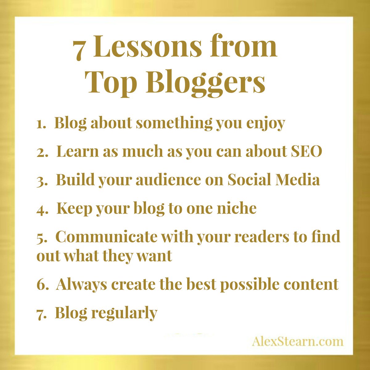 alexstearnx's tweet image. 7 Lessons from top Bloggers   alexstearn.com/#!7-Lessons-fr… #BlogSuccess