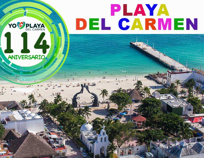 YoAmoPlaya's tweet photo. #ConocePlayadelCarmen "Corazón de la Riviera Maya" hoy cumple 114 años de su nacimiento.
Cuidémosla para que siga siendo un paraíso. https://t.co/WBXS1B1HKb