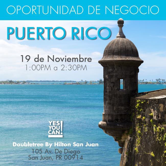alejandrochaban's tweet photo. #PuertoRico este Sabado mi super equipo @yesyoucan estara con ustedes llevandoles la  oportunidad de negocios #yesyoucan https://t.co/7IjoUfdhd8