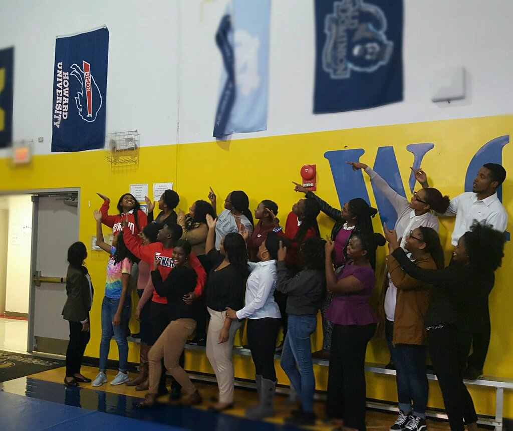 .<a href="/HowardHUSB/">HowardHUSB</a> scholars inspired 380 <a href="/FriendshipPCS/">Friendship PCS</a> middle schoolers during their #JAinaDay on 11/4! #impact ow.ly/VVl23069WXY