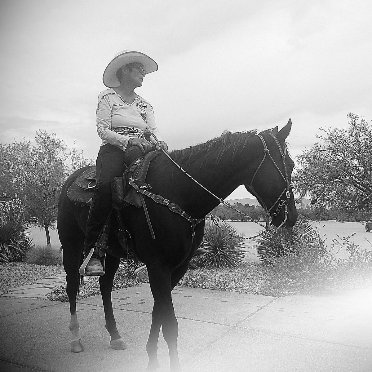 Bosslady and chip. #SandyValleyRanch #yeehaw