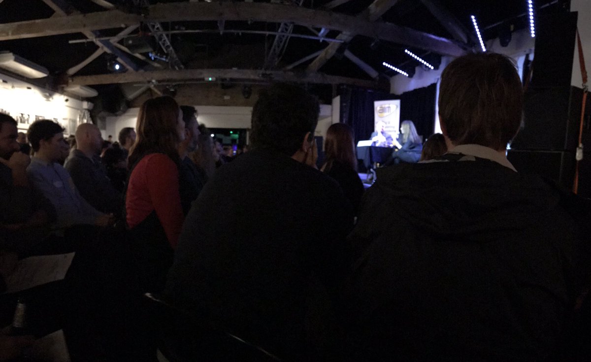KarouselMusic's tweet image. @norafelder being incredibly generous with us all at the @AIM_UK sync event talking about #StrangerThings, #RayDonavan and more...