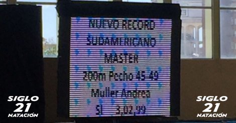 Siglo21Natacion's tweet photo. #Siglo21Natacion - Chile ya tiene un segundo récord Sudamericano!! #SudamericanoMaster2016! Felicidades!! #Fechida - https://t.co/TA1a7UvyeA https://t.co/preEEFv5fQ