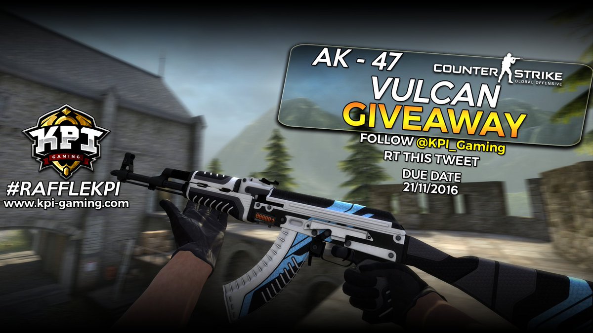 KPI_WORLD's tweet image. [#Sorteo] ¡Pues aquí la tenéis! ¡Una AK-47 | Vulcan que puede ser tuya con tan solo hacer Follow y RT en el #RaffleKPI!