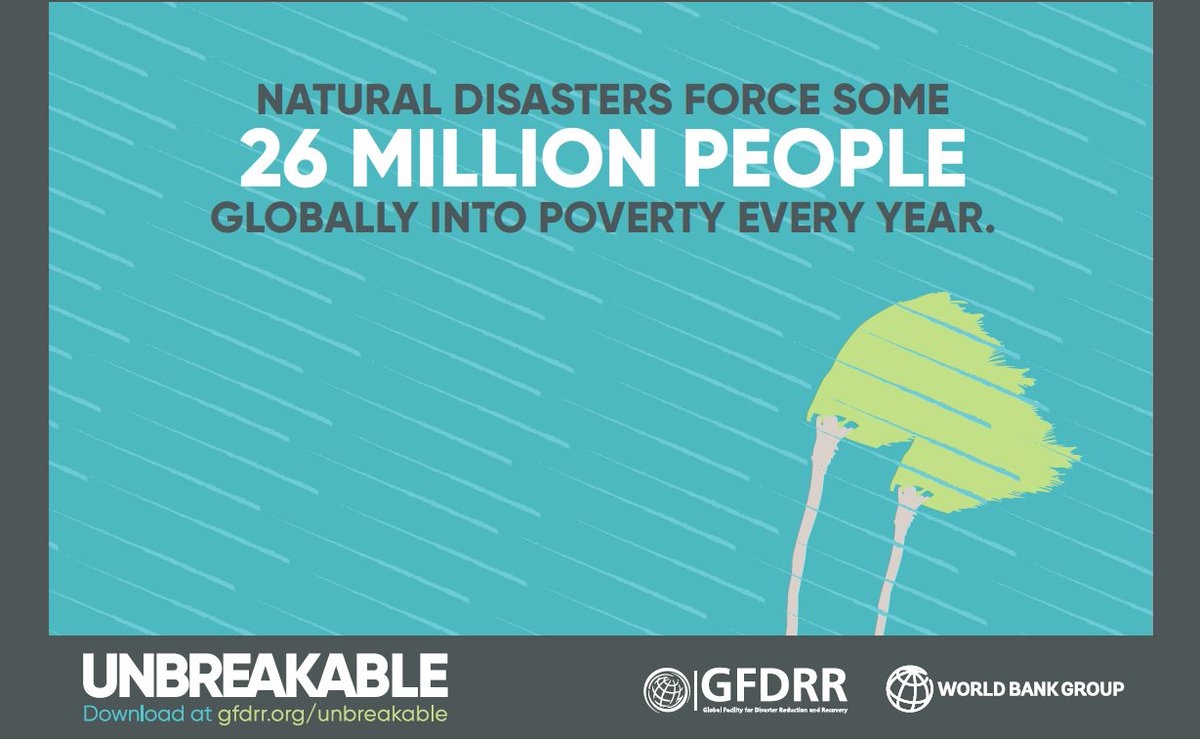 Impact of extreme weather on poverty underestimated by as much as 60%. <a href="/WorldBank/">World Bank</a> report: wrld.bg/RcP2306639Z  #Unbreakable #COP22 #DRR