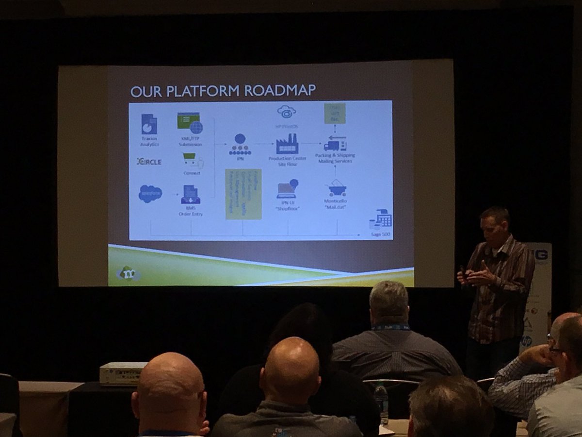 AlanJDixon's tweet image. @hpindigo #PrintOS features within the DME Connect ecosystem and technology stack along with @XMPie #XUG16Atlanta @XMPieUsersGroup
