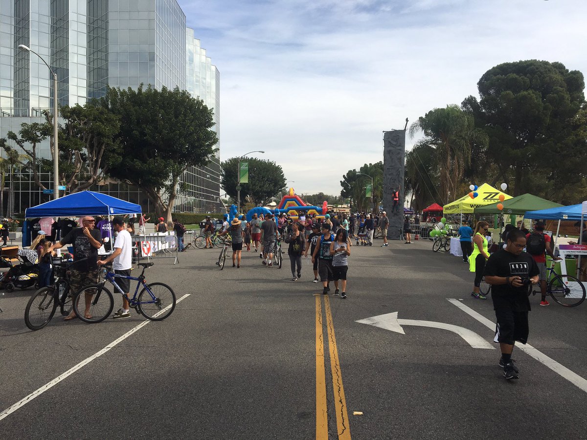 Fun to take over the streets Saturday in Long Beach #beachstreets #openstreets #midtown @beachstreetslb