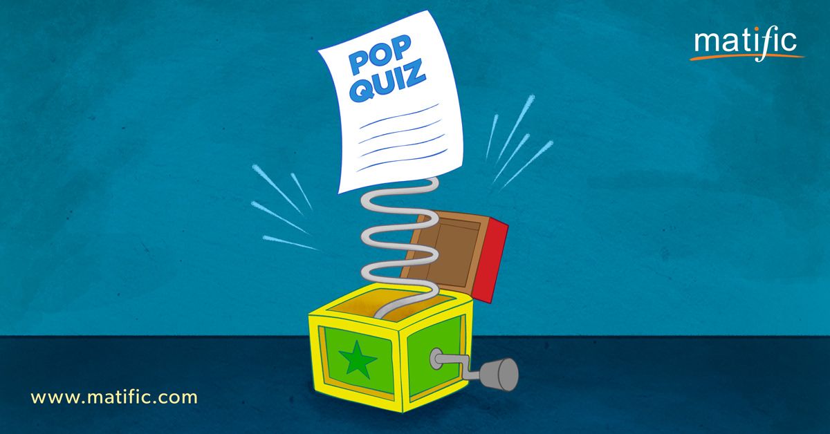 matific's tweet photo. How Effective Are Quizzes? https://t.co/eNvjvHg5qG #Math #Test #Assessment #MathAssessments #MTBoS #EdChat #SkillDrillKill https://t.co/YVoiVoOi6t