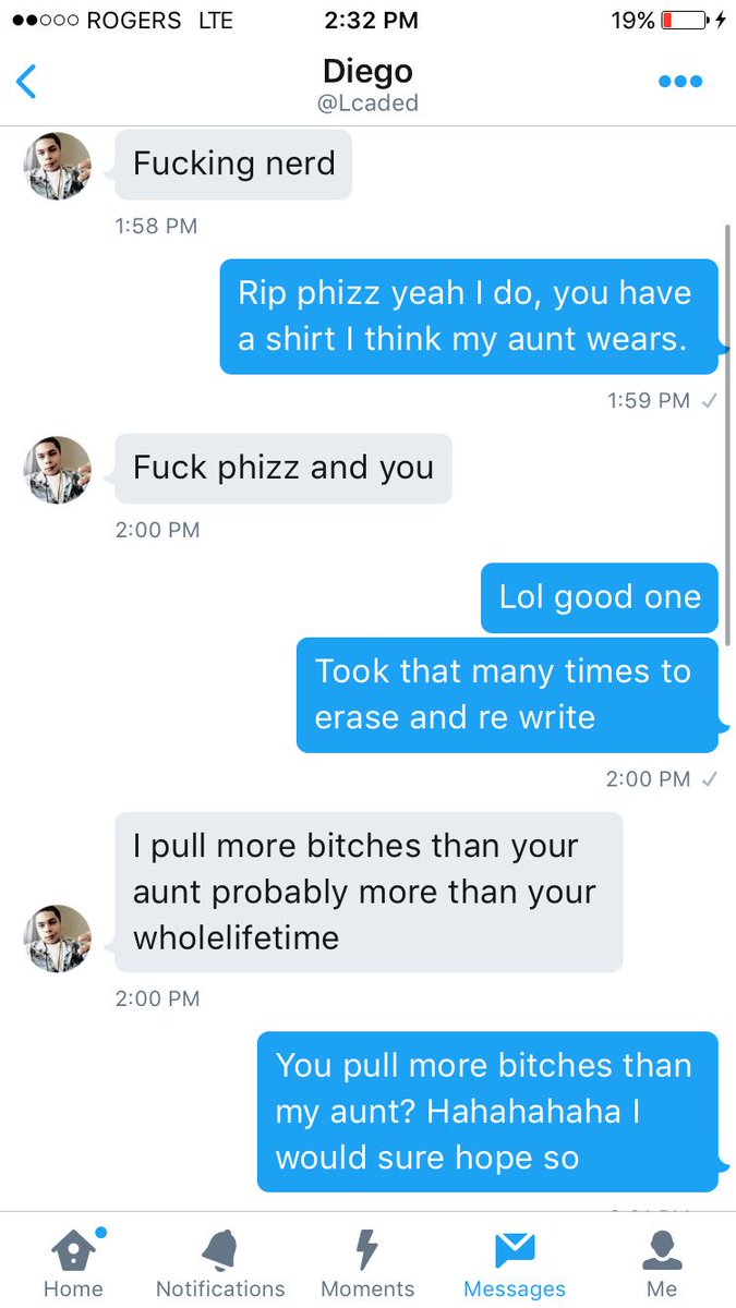 Propick91's tweet image. Everyone needs to rip this faggit. Bought account, bashing phizz. But gets more bitches than my aunt @Lcaded 😂