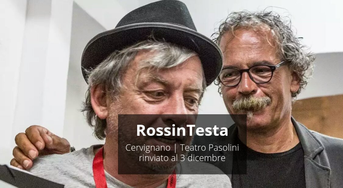 TeatroPasolini's tweet photo. #RossinTesta
#PaoloRossi canta @gianmariatesta
@TeatroPasolini #Cervignano
sab 3dicembre ore21
tra #musica e #teatro
https://t.co/aECY6aNmLV https://t.co/H8fJWz1OMY