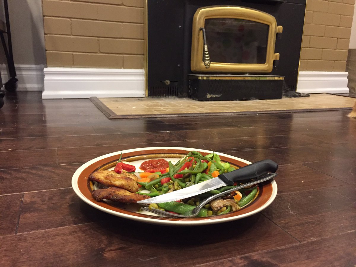 Bon appetit. 2 bad I have to eat on the floor since my dining table from <a href="/structube/">STRUCTUBE</a> was delayed 3 times since ordering it in June #FailTube