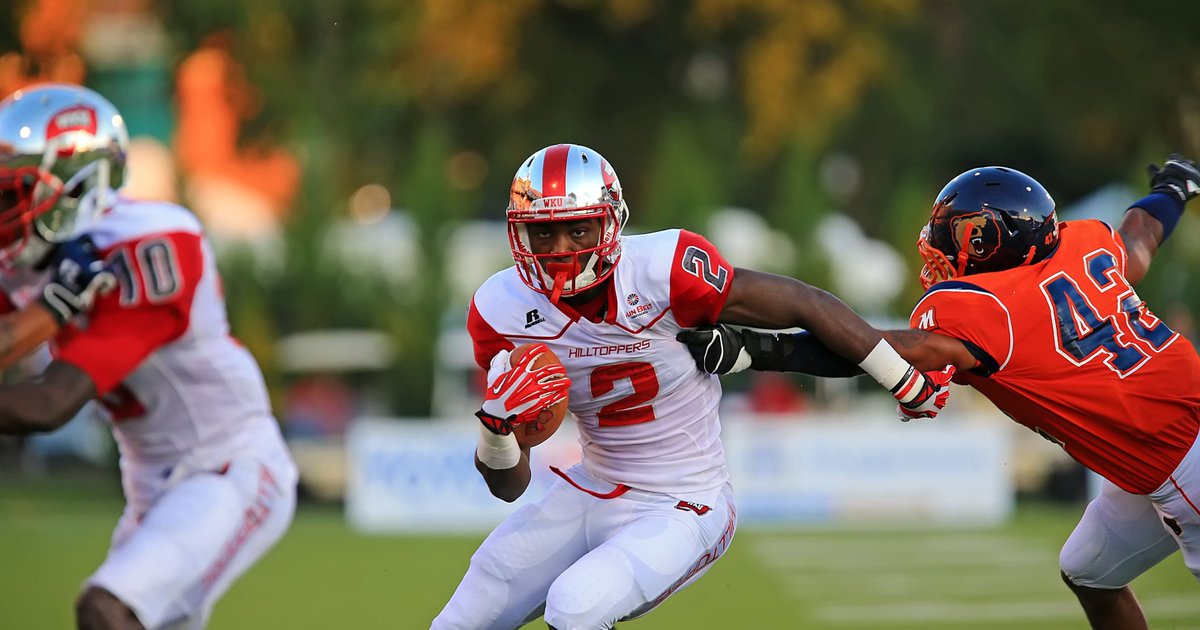 seniorbowl's tweet photo. WR @SilentGrind2 (Taywan Taylor) from @WKUFootball has accepted his invitation to the 2017 Reese's Senior Bowl. #SeniorBowl https://t.co/P6DdBRa1Y9