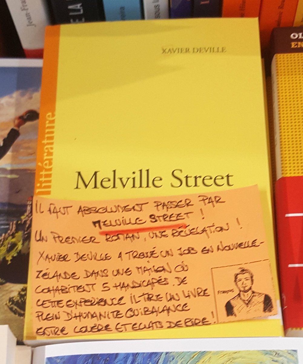 lemotdulibraire's tweet photo. Melville Street de Xavier Deville chez Éditions #Sulliver. Récit plein d’#humanité #coupdecoeur @libCordeliers Romans-sur-Isère. https://t.co/yLN8R9puS3