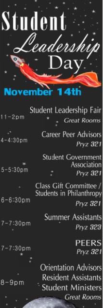 Want to find out why being an OA is outta this world? Come to the Student Leadership Fair TONIGHT!!