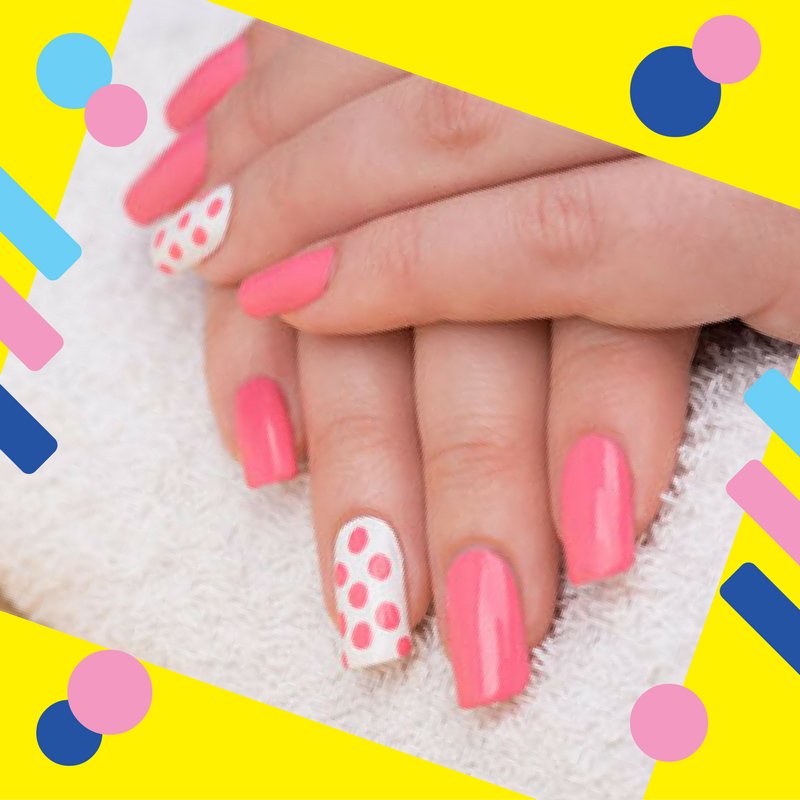 NOD - Isn’t that cute and refreshing?
ow.ly/DnbK3064JDc
#nails #nailart #nailpolish #pinknails #polkadotsnails #pinkwhitenails