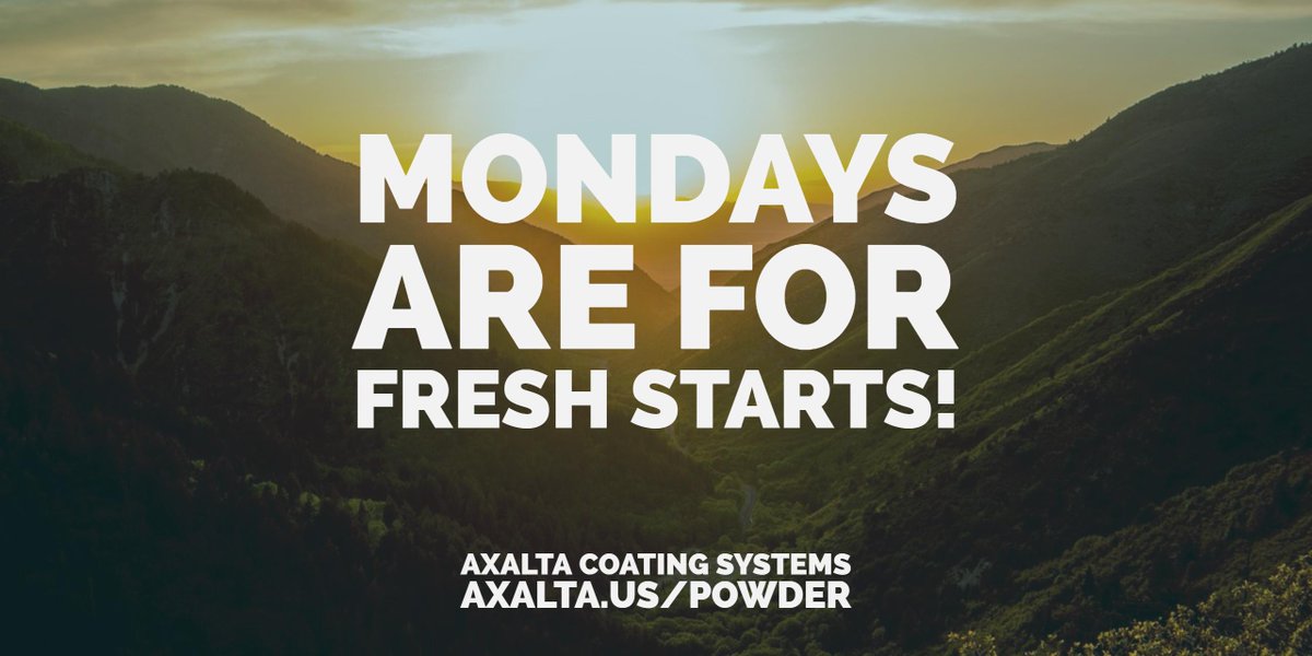 axaltanaindust's tweet photo. #MondayMotivation #axalta #axaltacoatingsystems #powdercoating #powdercoatings #axaltapowder Visit our website at https://t.co/0KmaYXMJ1z. https://t.co/oz6soVQrTh