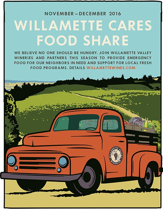 Argyle is proud to participate in the Willamette Cares Food Share. Visit our Tasting House to enter our sweepstakes! #WillametteCares