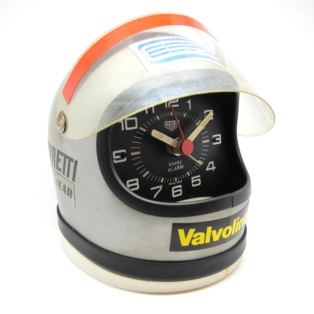 vintageheuercom's tweet photo. Super rare @MarioAndretti vintage @TAGHeuer @Calibre11 alarm clock, super cool!! https://t.co/FMN4jONXNo