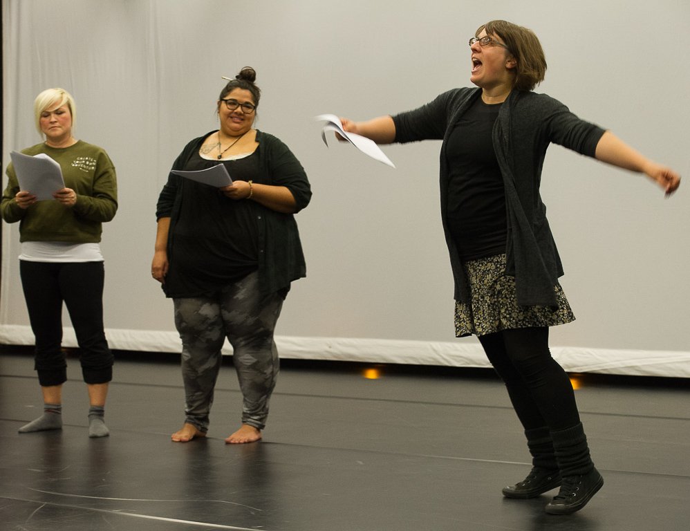 NativeEarth's tweet photo. Another set of fantastic #Weesageechak rehearsal photos from @Ed_Maruyama. #theaTO #danceTO See the full album here: https://t.co/8o7y0RXmIV https://t.co/TimpVoyjsN