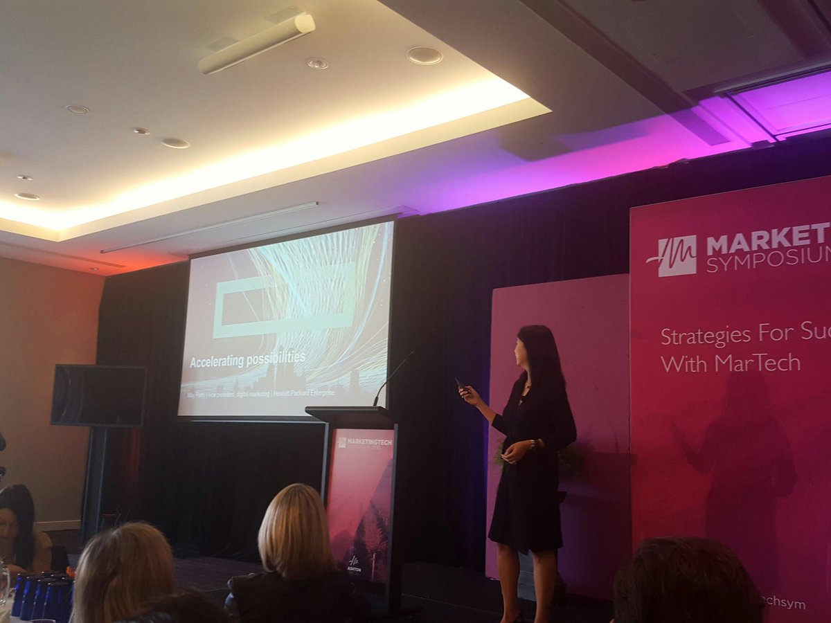 #marketingtechsym kicking off with May Petry from HP Enterprise.