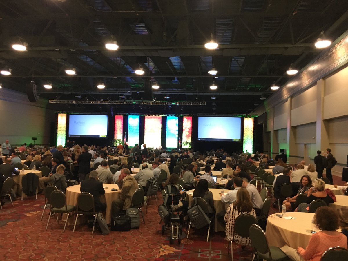 dombeveridge's tweet image. All in place for the opening session here at #OPTECH2016. @apartmentwire #NMHC