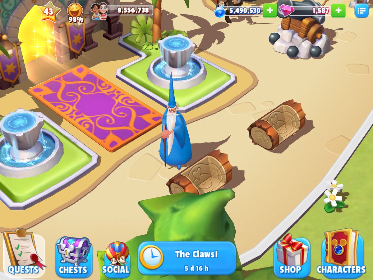 MaryIley's tweet photo. Hey, #Merlin ! You've been in that same spot for over 6 weeks. You planning on doing something soon? @DisneyMKingdoms https://t.co/9hdkBfMM8b