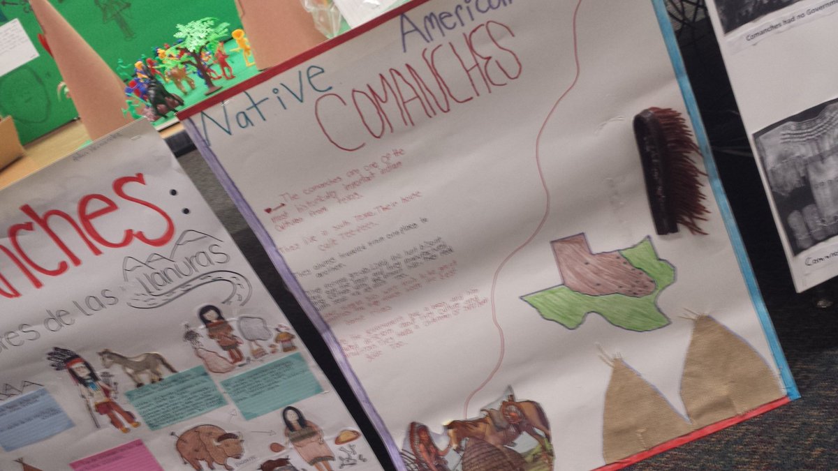 mr_kool's tweet photo. Come by 4thgradecommonarea and witness #arts #crafts & #life of #Comanches & #Caddos made by #4thGradeScholars @TfeHouston @topTFEtiger https://t.co/2rHjh3cc4b