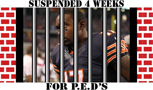 dudewheresmyAR's tweet photo. Chicago Bears superstar suspended 4 games by #NFL for PEDs!
https://t.co/ve5ez15E2g #alshonjeffery #chicagobears #fantasyfootball https://t.co/nfHlVLvKPS