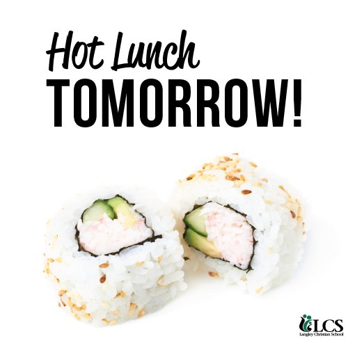 lcsonthego's tweet photo. Hip, hip, hooray! Hot lunch day is TOMORROW!
*Elementary parents: dress up theme for tomorrow is Cartoon/Disney theme* https://t.co/HqoI3POyuL