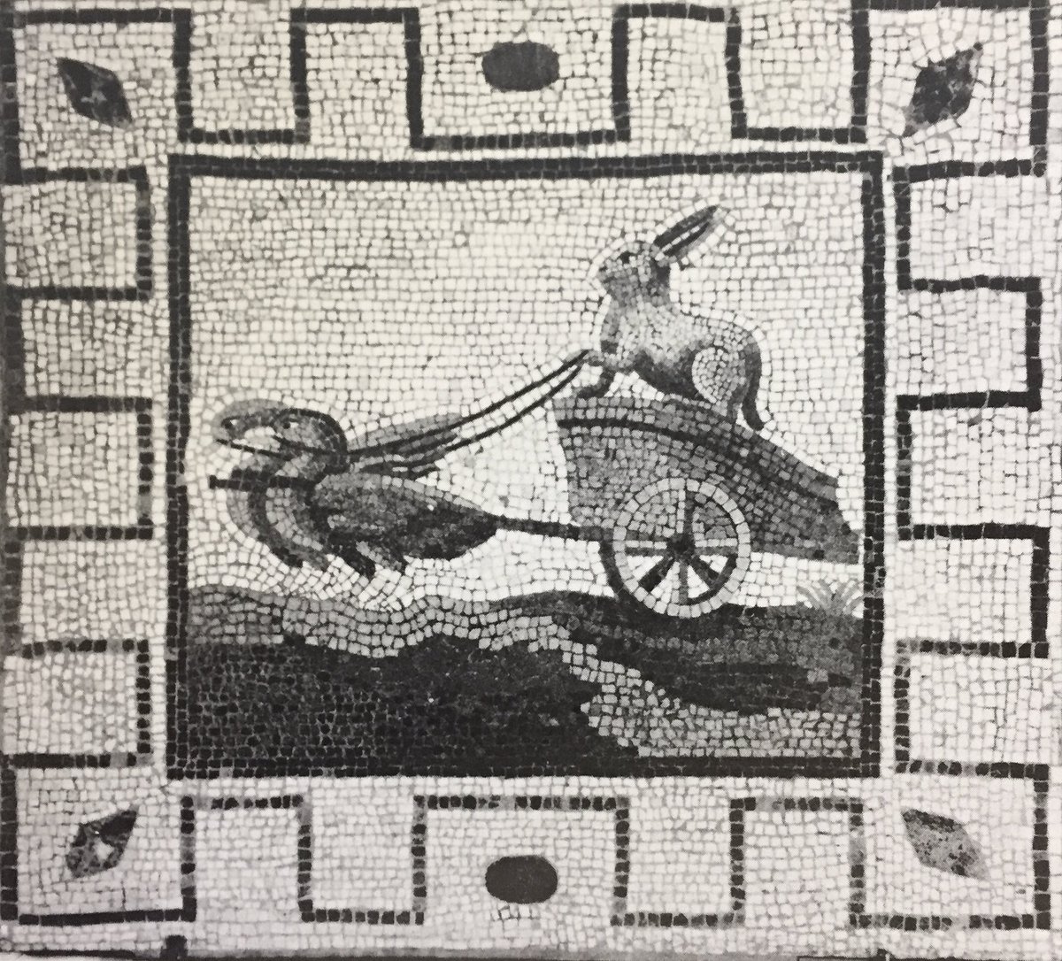 If rabbits could advise mosaicists on subject content...
Mosaic from Hadrian's Villa, Tivoli.