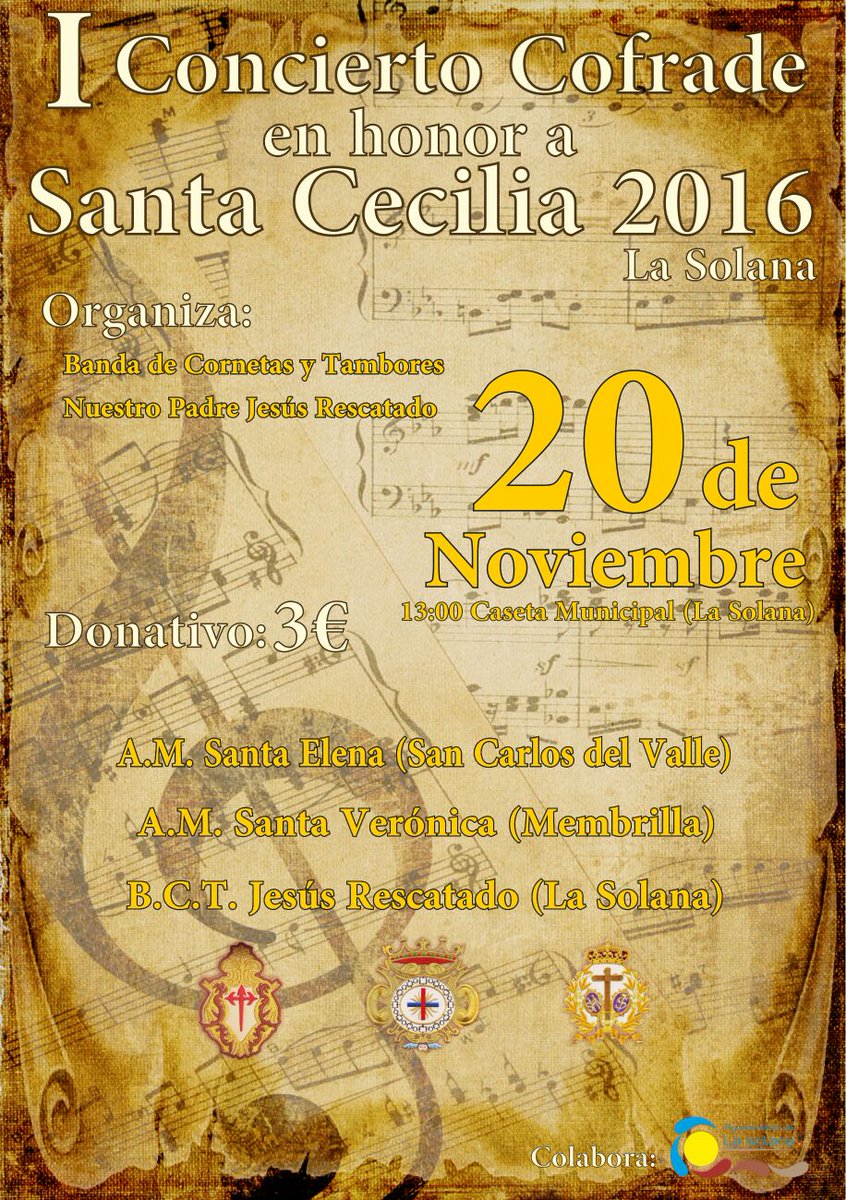 Ensayo finalizado!! Y con vistas al próximo domingo para el certamen de Sta. Cecilia que se realizará en La Solana