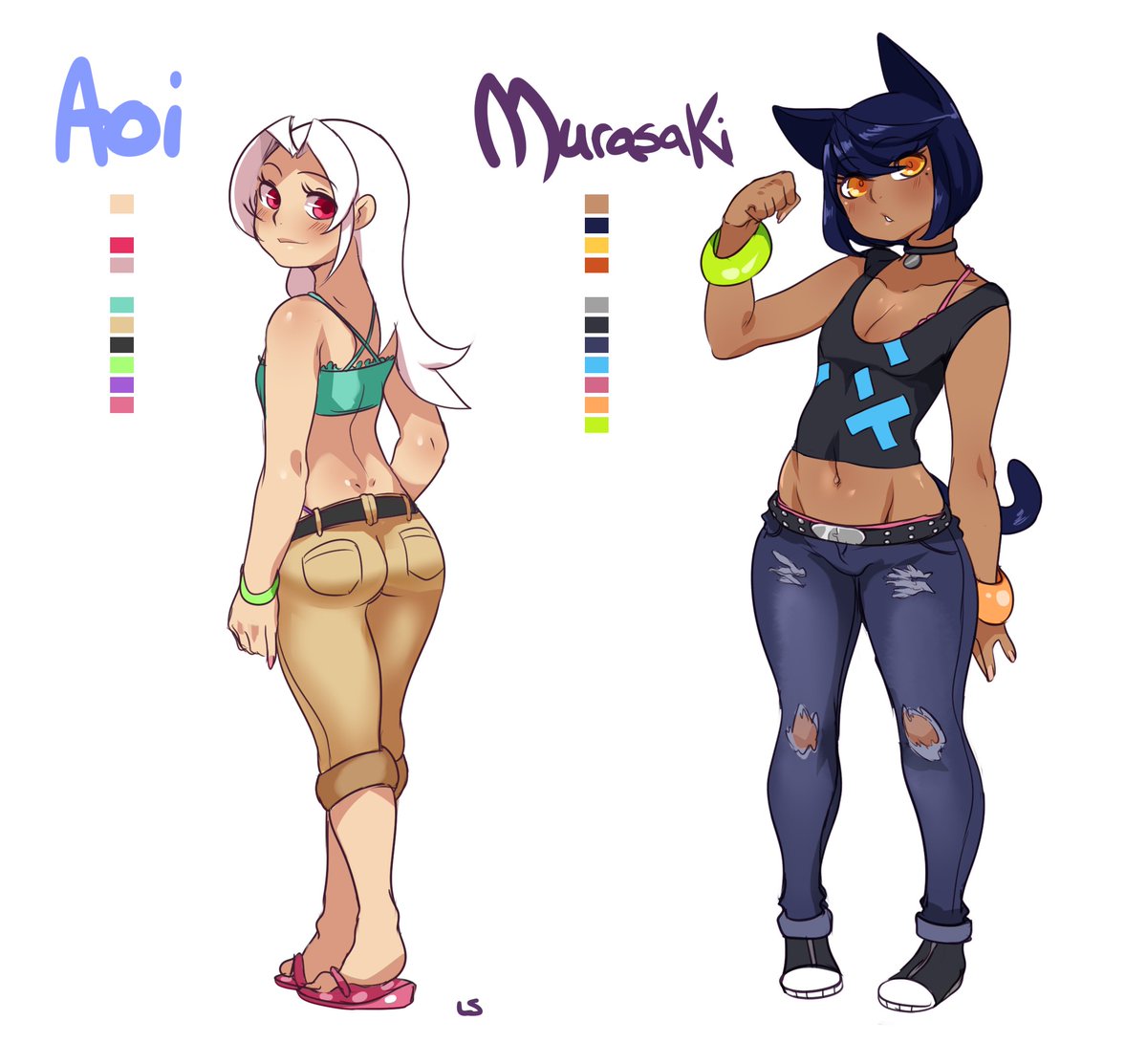 Revised Murasaki and Aoi ref! 