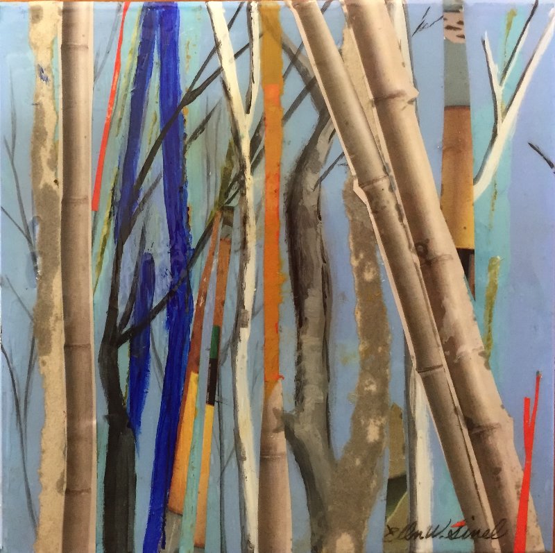 StudioEPartners's tweet image. @EllenSinel's "Small Notes #12" is on its way to the at Cahoon Museum (Oil, Collage, Resin on Wood). #makeroomforart