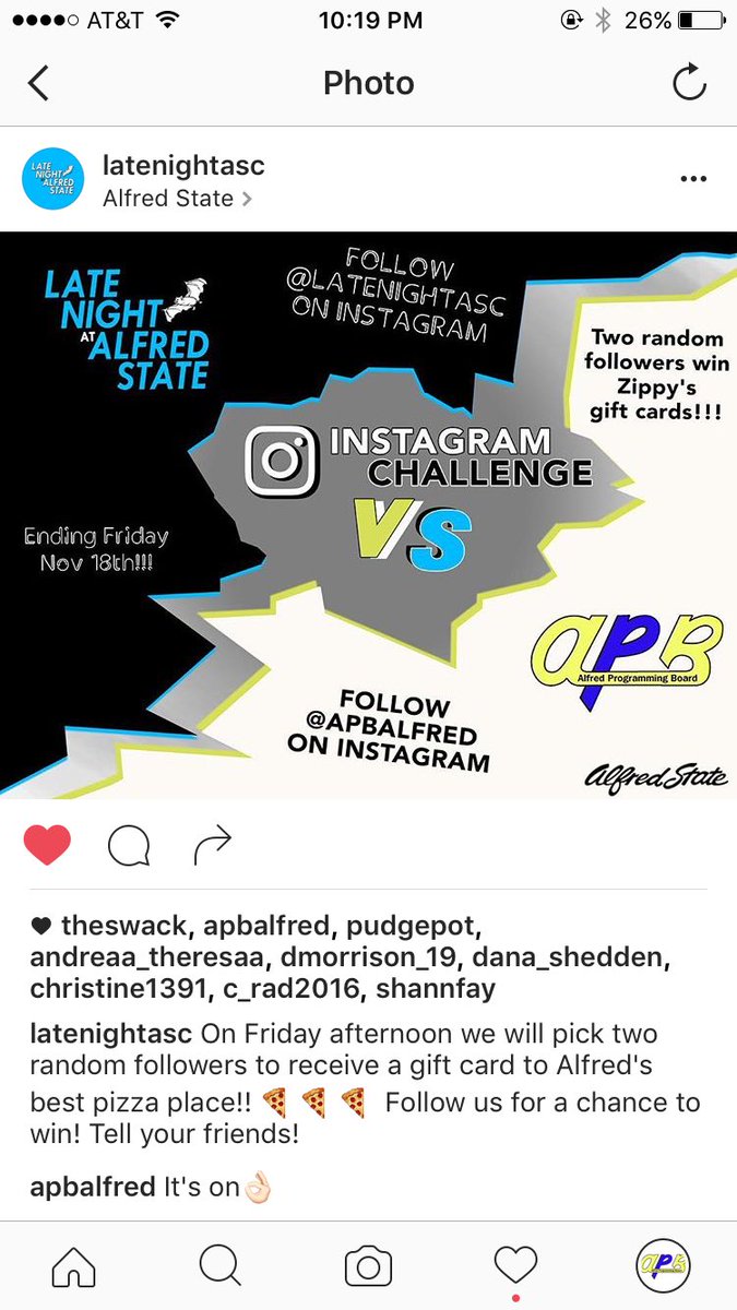 APBAlfred's tweet image. Follow us on Instagram!!!