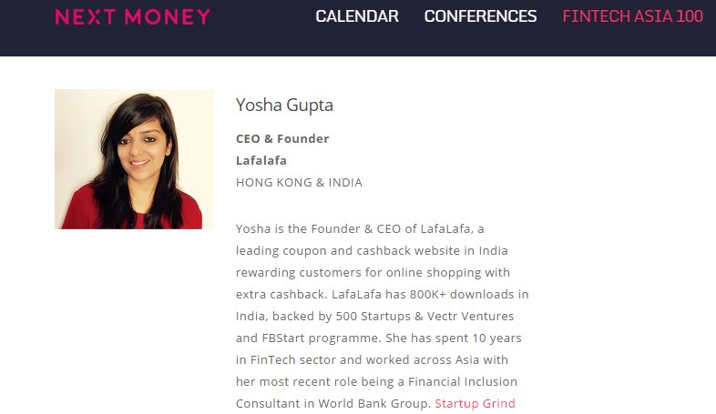 lafalafacom's tweet photo. Congratulations to our founder @YoshaGupta on getting featured in the #FinTechAsia100 by @NextMoney_  #Proud 

https://t.co/9HnlOZjVMm https://t.co/ToSZcrE4Ks