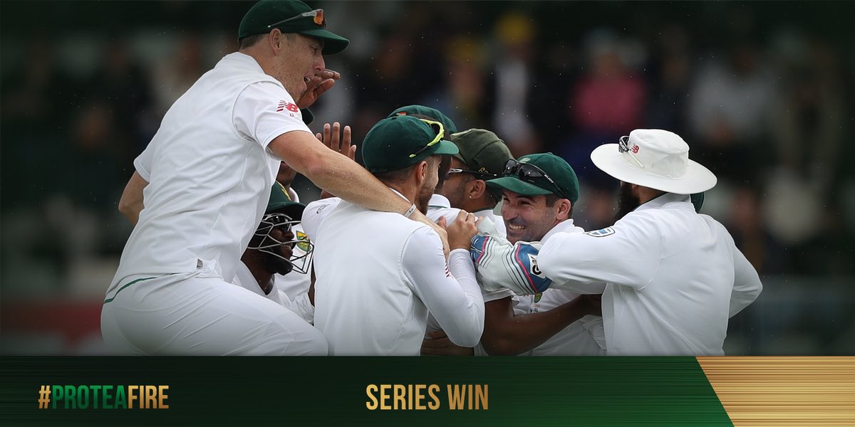 GraemeSmith49's tweet photo. Incredible achievement from our boys. Well done and savour it. Def gonna have a beer and sing a special song today #proud #ProteaFire https://t.co/oq87I30pJV