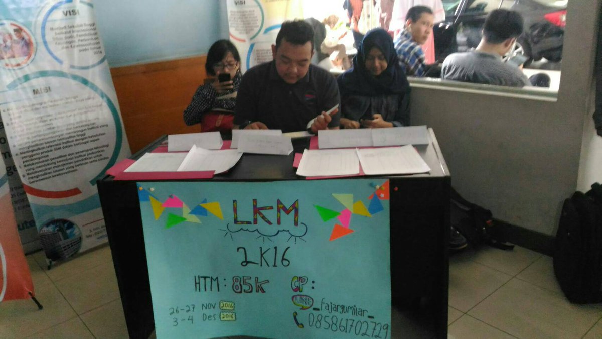 [INFO BEM EKUITAS] 

Hai Mahasiswa! 
Pendaftaran LKM 2016 telah dibuka. 
Ayo daftarkan dirimu segera!