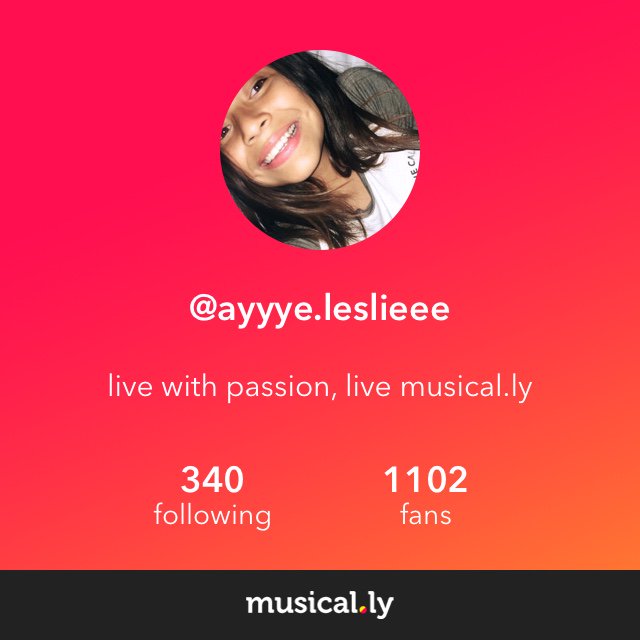 vu_bradley's tweet photo. This musical.ly user is really cool. Follow @ ayyye.leslieee on musical.ly and check out those amazing music videos! https://t.co/UevHhrtGhj https://t.co/B0OXgM3Uyk