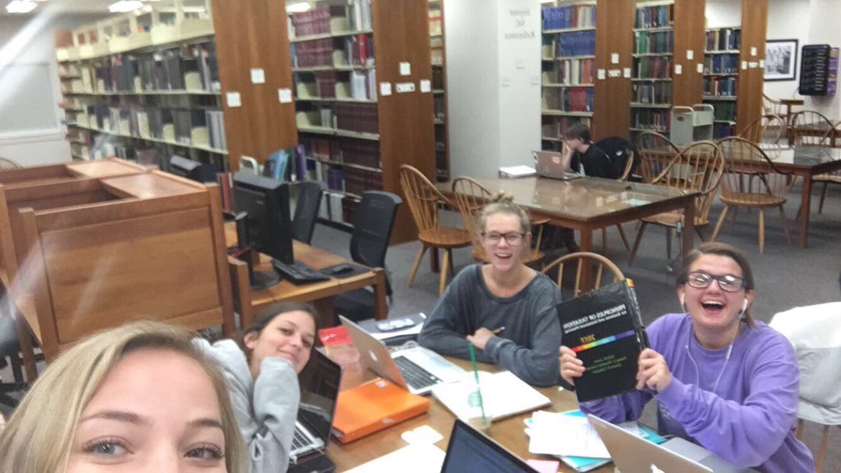 alexis_smith1's tweet photo. @joynerlibrary studying hard at our favorite place! #clubjoyner #studyroomcontest https://t.co/4kKpimHlvU